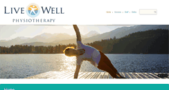 Desktop Screenshot of livewellphysio.ca