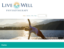 Tablet Screenshot of livewellphysio.ca